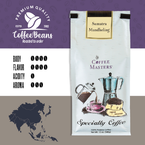 Sumatra Mandheling 12oz Bag (Case of 4)