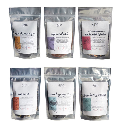 Ashbys® 3oz Loose Tea Bag Assortment 6/cs