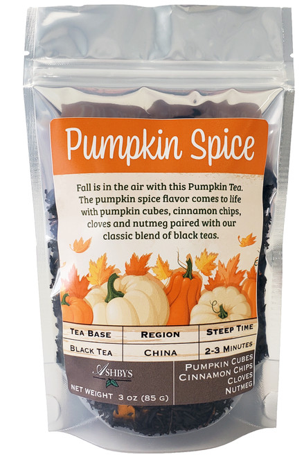 Ashbys® 3oz Loose Tea Bag Pumpkin Spice 6/cs