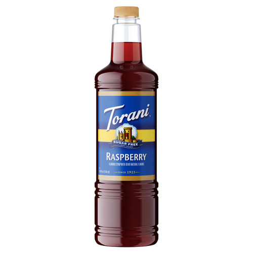 Torani 1 Liter Sugar Free Raspberry
