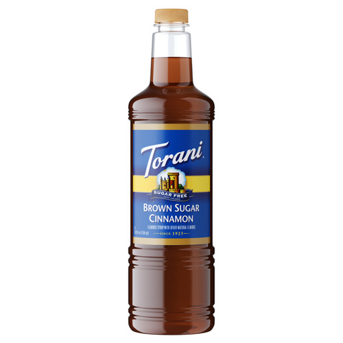 Torani 1 Liter Sugar Free Brown Sugar Cinnamon