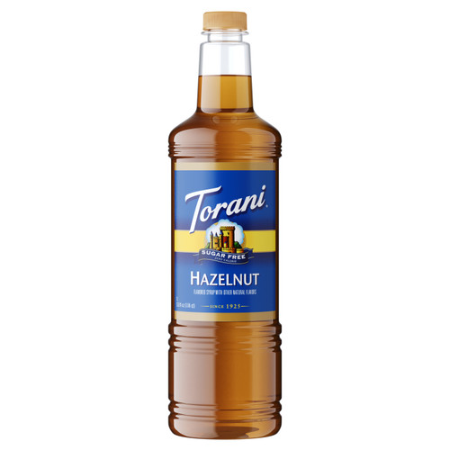 Torani 1 Liter Sugar Free Hazelnut