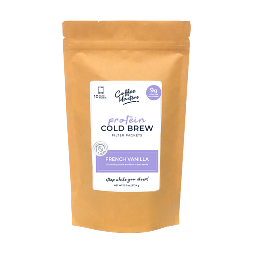Protein Cold Brew Packets - French Vanilla 4/cs