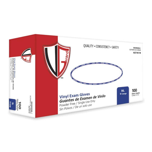 Gloves Vinyl Powder Free Clear - XL