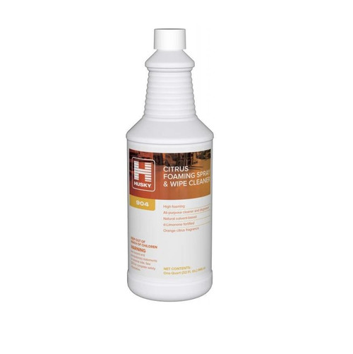 Husky 904 Citrus Foaming Spray & Wipe Cleaner RTU 12/CS