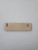 Wooden MDF display stand supporting payment QR code sign for countertop use