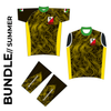 Summer club bundle kit. Full kit including cycle jersey, cycle arm warmers and cycle gilet in the custom club design. 