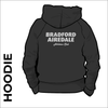 hoodie with printed logo on centre back