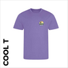 Lavender cool T - Printed Speyside 100 logo on left chest with optional "map print" on back 