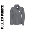 Full Zip Ladies Fleece with embroidered LDWA logo to Left Chest