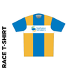 Short sleeve Race Athletic T-shirt club design in full sublimation print. Front picture showing custom design