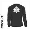 Long Sleeve black athletics Cool T-Shirt front image with printed club badge on back Long Sleeve black athletics Cool T-Shirt front image with printed club badge on back