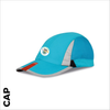Aqua Cap with embroidered badge Front Centre