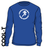 Roberttown Road Runners Royal Long Sleeve athletics Cool T-Shirt front image with printed club badge on chest 