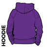 Kirkstall Harriers purple hooded top back 