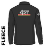 4RT fleece top back with printed club text on centre back.