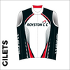 Summer club bundle kit. Detail image of the club cycle gilet included in the club kit bundle deal. 