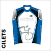 Ladies Summer club bundle kit. Detail image of the club cycle gilet included in the club kit bundle deal. 