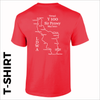 Red T-Shirt, cotton with optional printed Sir Fynwy 100 route map on the back