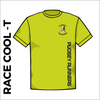 Race cool T with printed club text on front