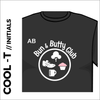 Long Sleeve black athletics Cool T-Shirt front image with printed initials