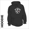 hoodie with printed logo on chest