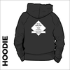 hoodie with printed logo on centre back