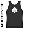 Bun and Butty Club athletics vest back image with printed badge