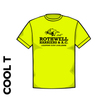 Rothwell Harriers flo yellow lockdown challenge short Sleeve athletics Cool T-Shirt front image 