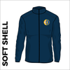 Dorset LDWA Soft Shell Jacket with embroidered club badge on left chest - navy