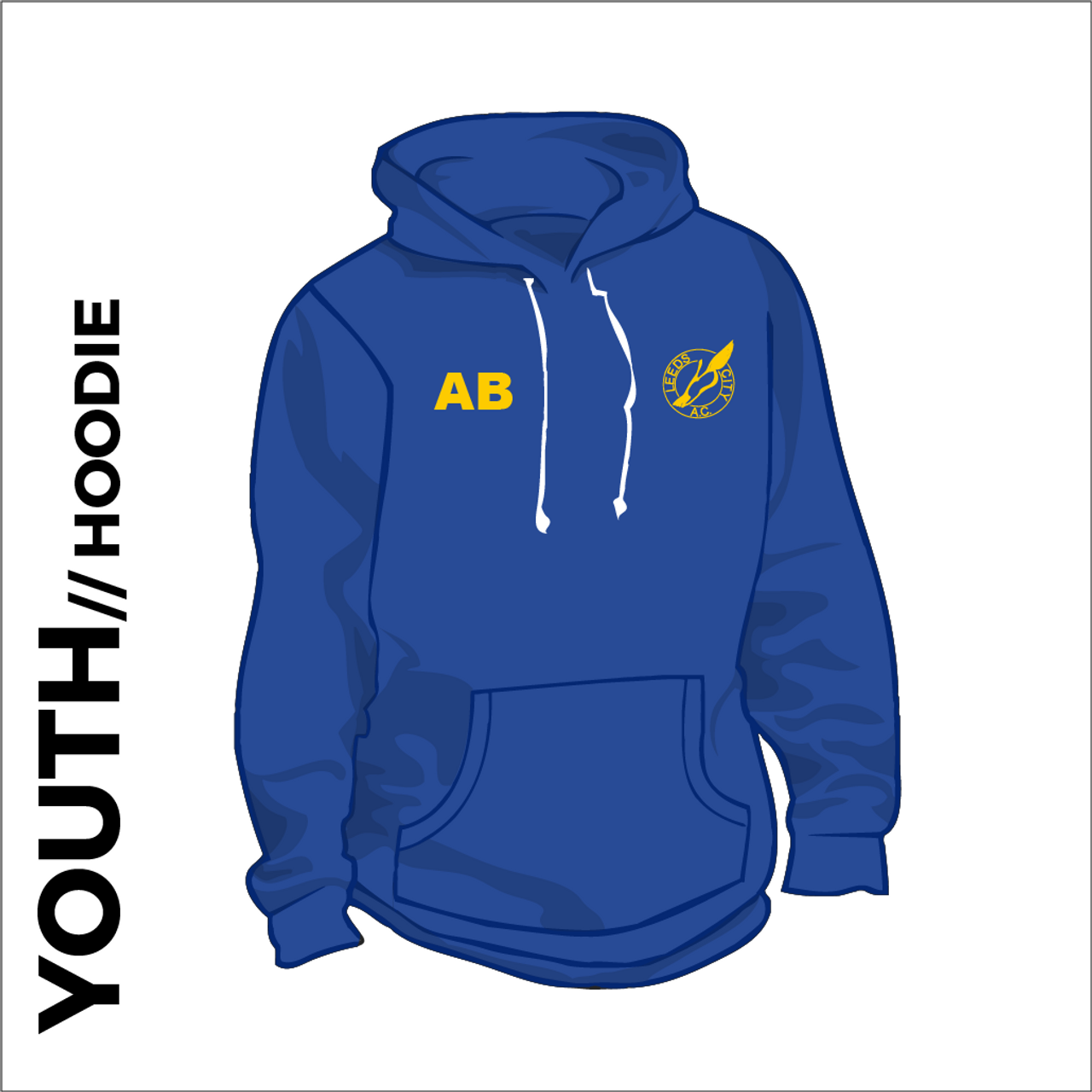 royal blue youth hoodie