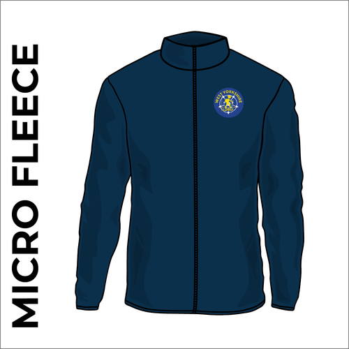 West Yorkshire LDWA Micro Fleece with embroidered club badge on left chest - Navy