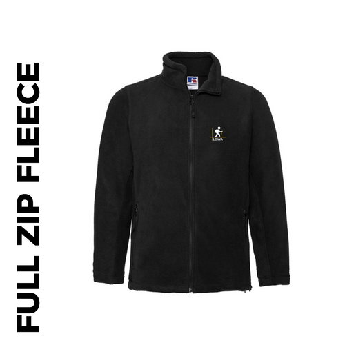 Full Zip Fleece with embroidered LDWA logo to Left Chest