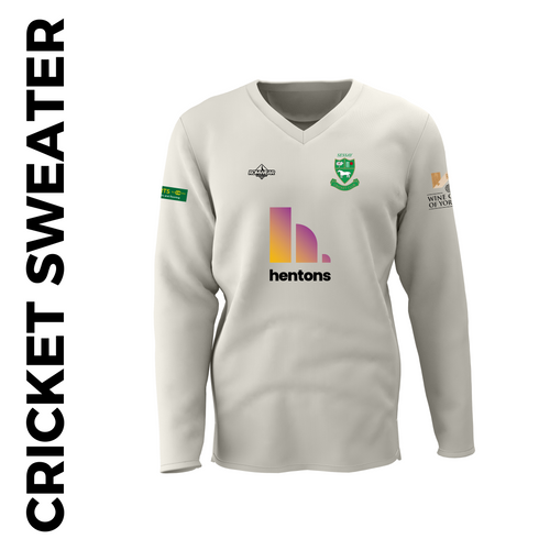 Sessay Cricket sweater with embroidered club badge
