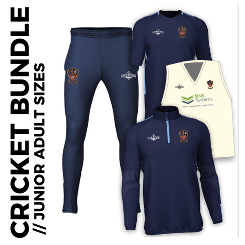 Ossett CC cricket junior bundle - adult sizes 