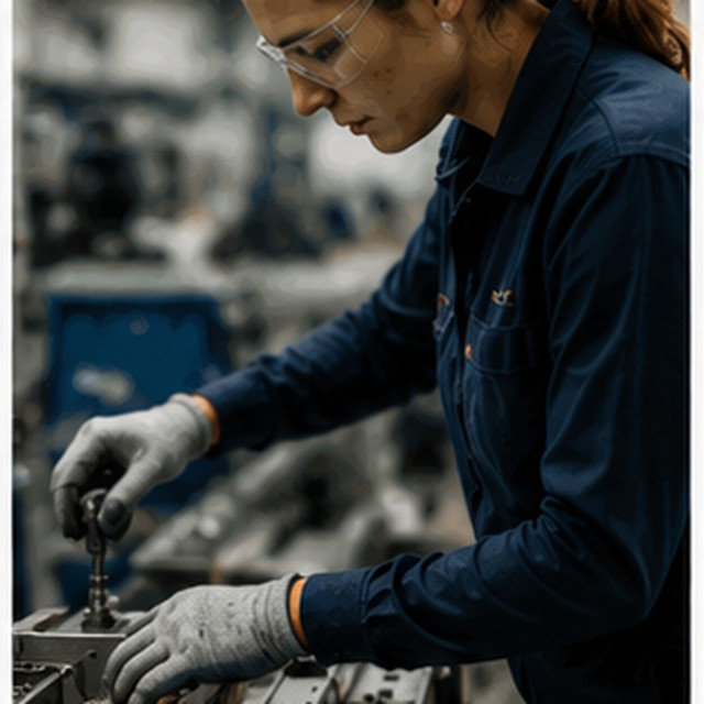 Factory worker wearing an Elite Pro back support brace