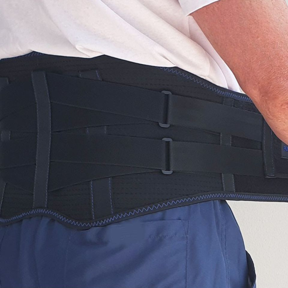 Work Back Support Brace With 3 Adjustable Support Levels.