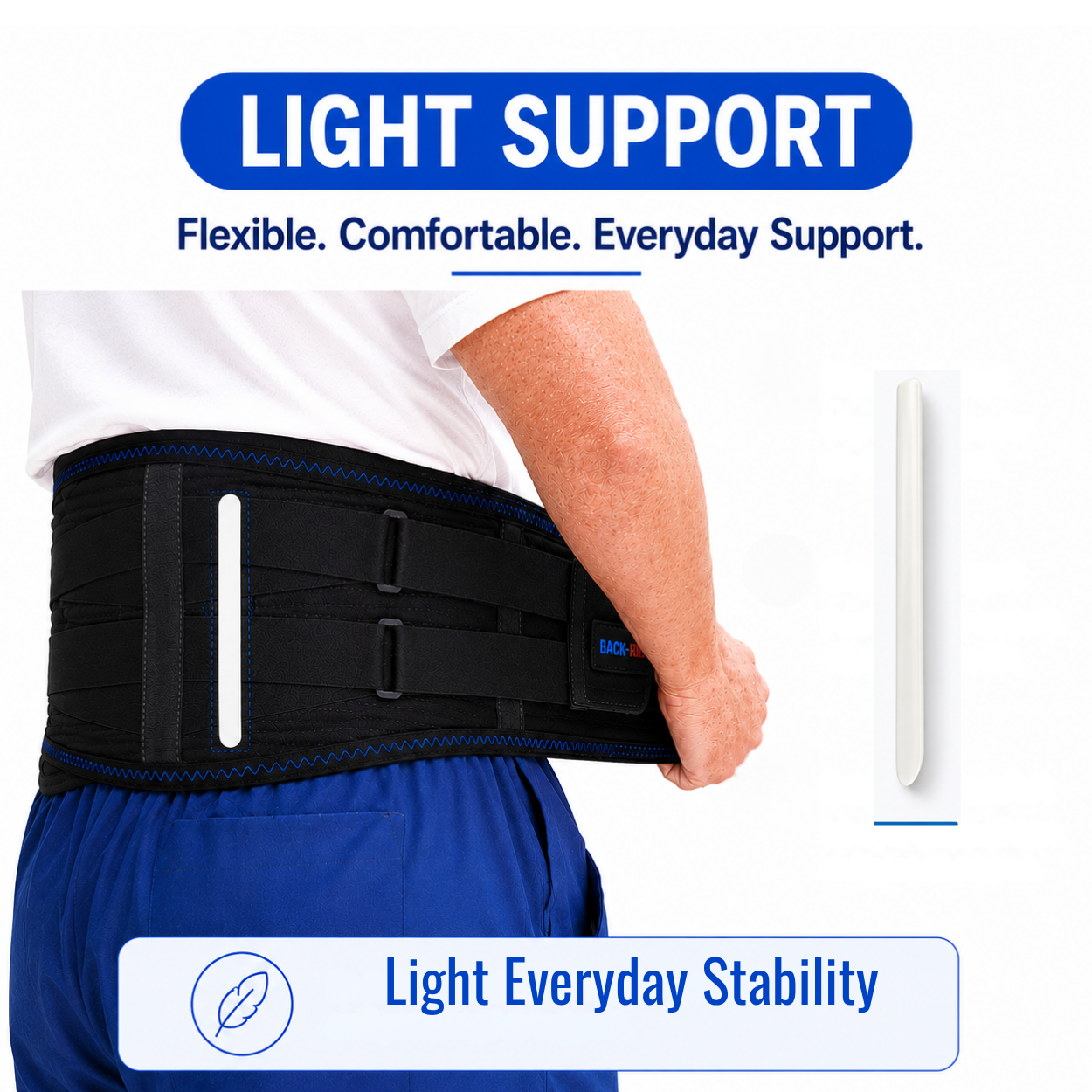 Elite Pro Back Support Brace light support inserts