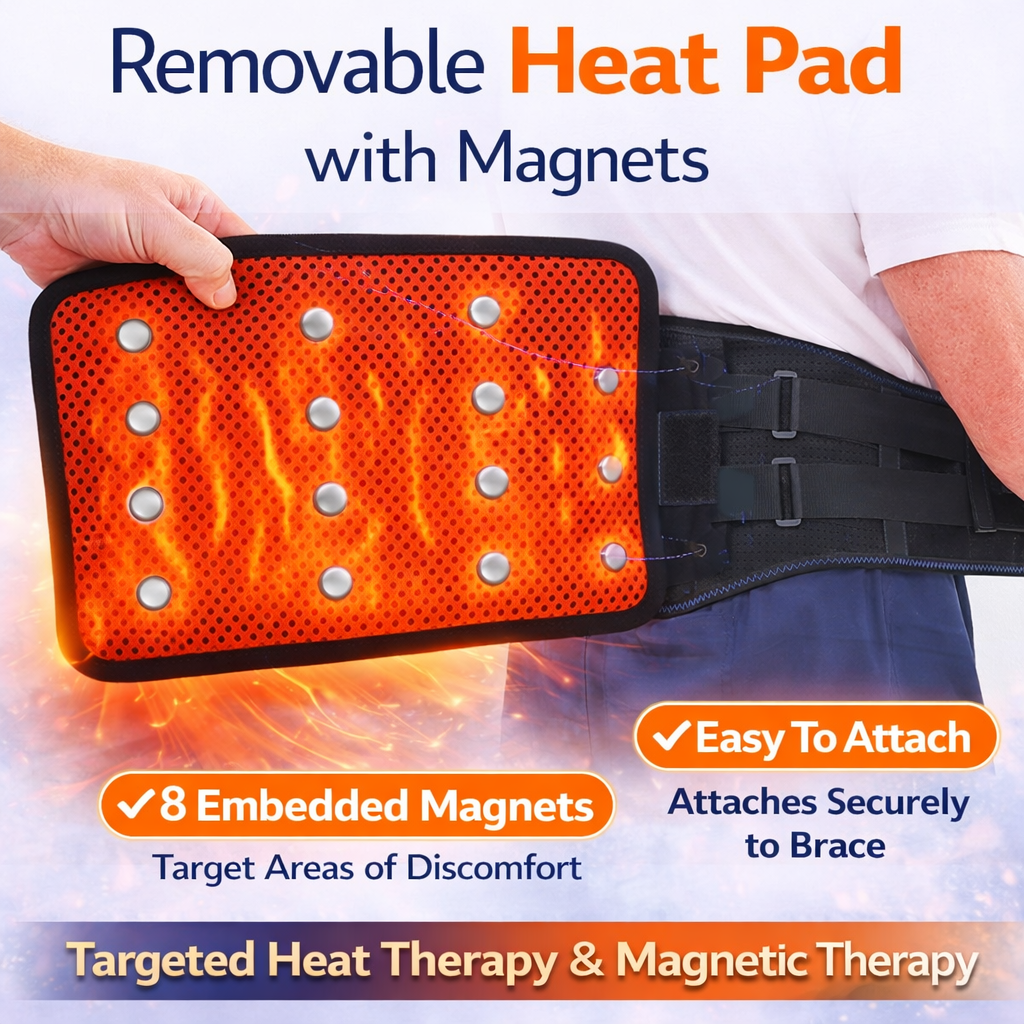 Removable Heat Pad with Magnets