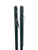 One pair of green powder coated in ground Spartan Titan Pro Tennis Net Posts
