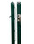 One pair of green powder coated Spartan Titan Pro Square Pickleball Net Posts