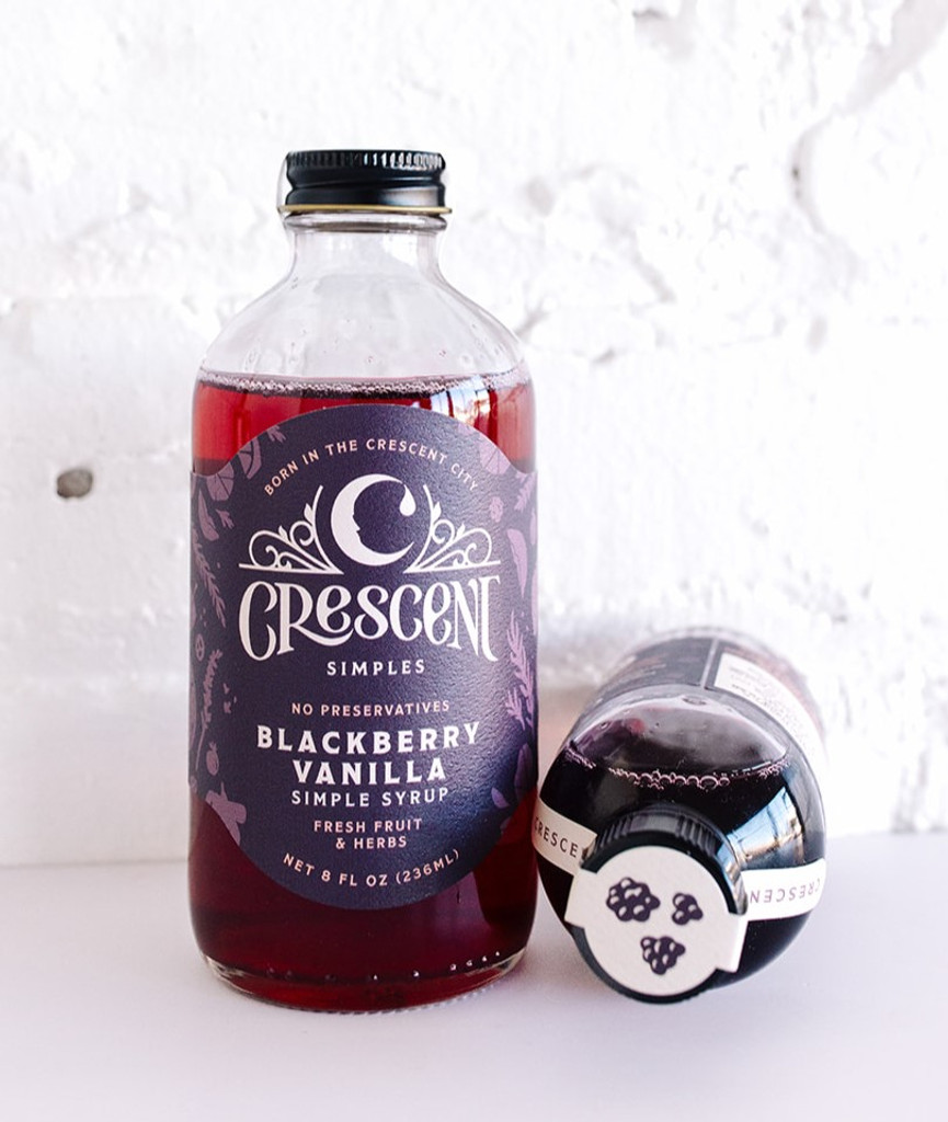 Crescent Simples Blackberry Vanilla simple syrup.