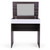 Vanity Make-up Dressing Table with Flip up Mirror Top Spacious Storage Vanity Table, Ebony and White