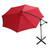 Full Iron Outdoor Adjustable Offset Cantilever Hanging Patio Umbrella