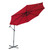 Full Iron Outdoor Adjustable Offset Cantilever Hanging Patio Umbrella