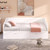 Wooden Daybed with Trundle Bed and Two Storage Drawers , Extendable Bed Daybed,Sofa Bed with Two Drawers