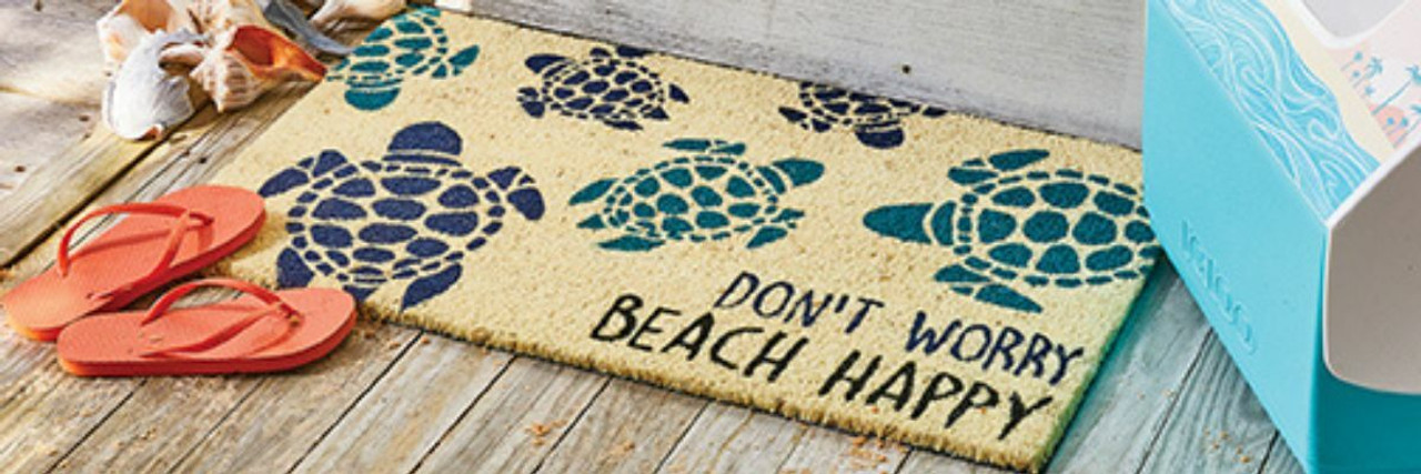 Nautical Woven Nautical Entry Rug, Square Door Mat Made in the USA by hand  in Mystic, Connecticut $ 165.00