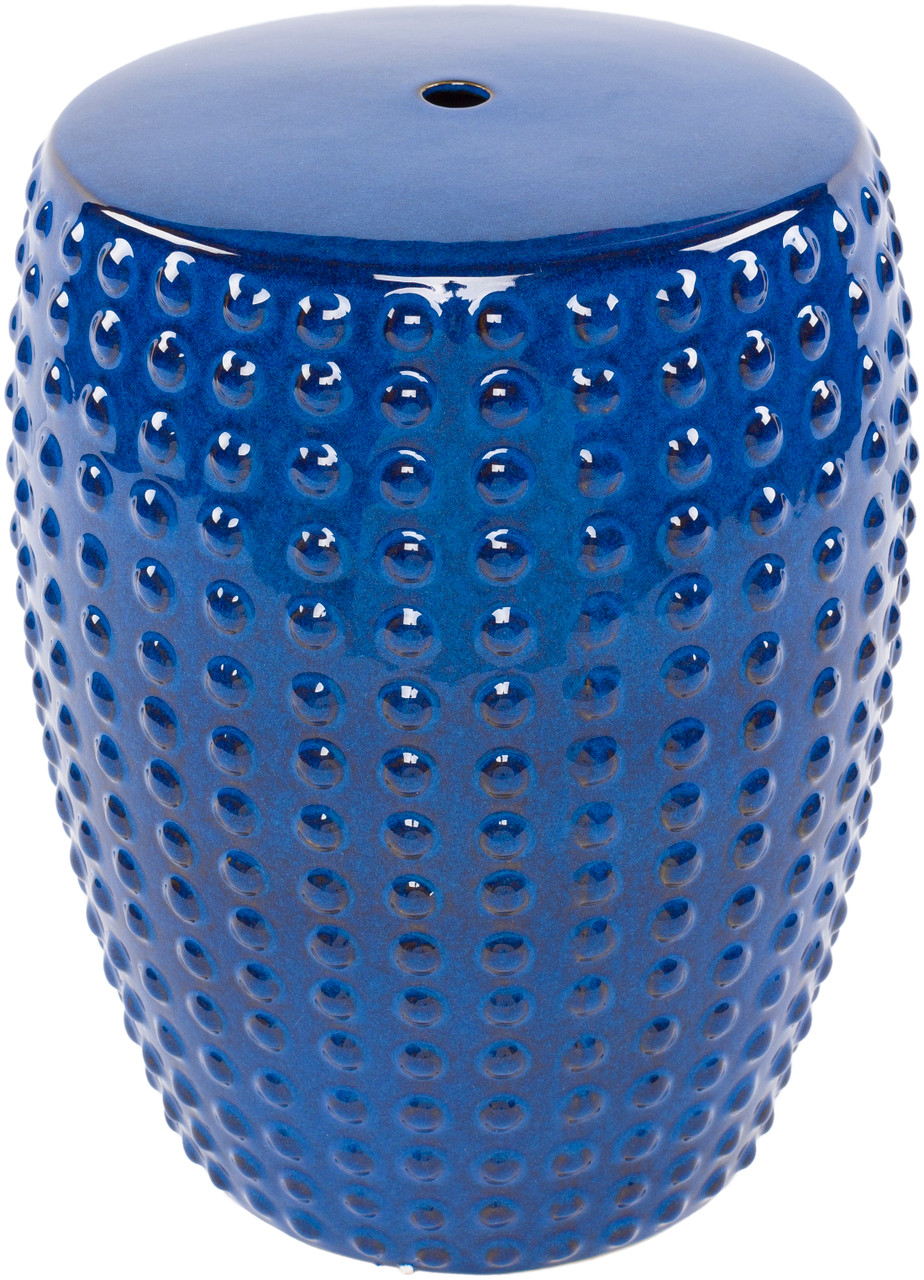 Blue shop ceramic stool