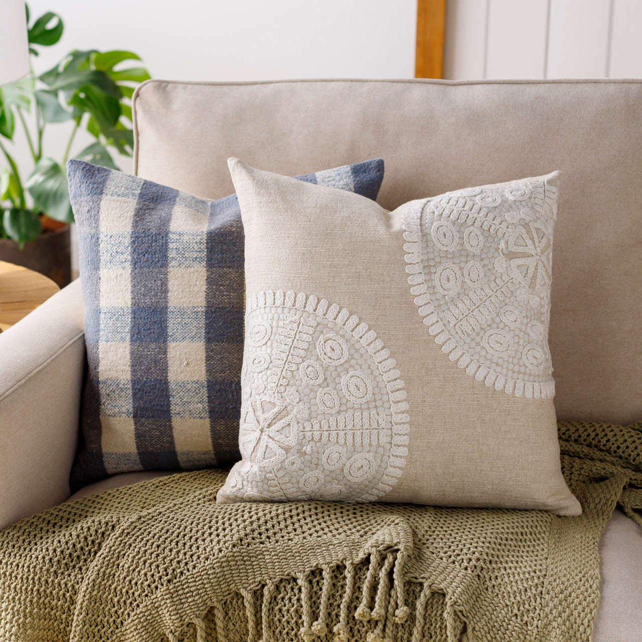 Big Island Sand Dollar Tiny Scale Print Throw Pillow 26x26 from