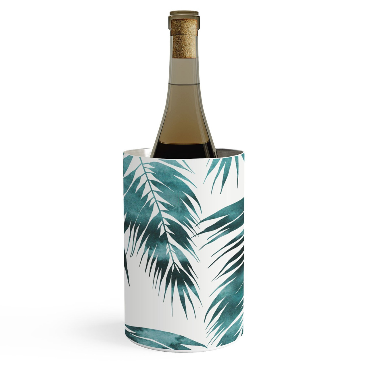 Maui Palm Green and White Wine Chiller